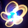 yellow neon flower