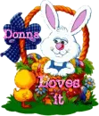 Bunny in a Basket with Donna