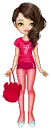 sporty unique girl