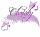 Purple feather with Christy