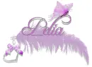 Purple feather with Pelia