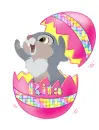 bunny in a egg