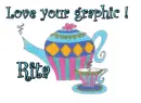 Love your graphic Rita teapot