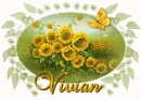 Glitter Sunflower Tag - Vivian