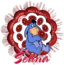 Distorted Eeyore Flower Tag - Selina