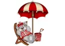 CREDDY BEAR AT THE BEACH