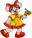 CREDDY GIRL WITH A SUN FLOWER