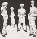 Yusuke, Kuwabara, Kurama, and Hiei from YuYu Hakusho 3
