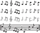Random Music notes