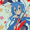Konata with her guitar 