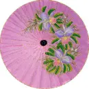 pink floral umbrella