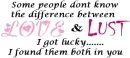 love and lust