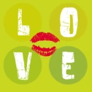 Love and a kiss mark