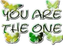 You are the one