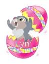 bunny in a egg