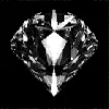 Spinning sparkling diamond