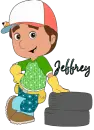 Jeffrey with Handy Manny 