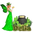St. Patty angel: Delia