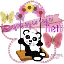panda on swing