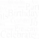 Birthday text Background