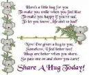 share a hug today