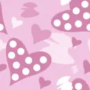 Dark Pink Hearts Background