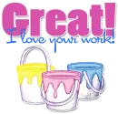 Great! Love your work!