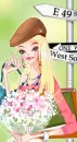 girl with flower bucket