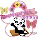 panda on swing