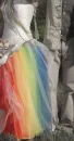 rainbow wedding dress