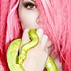 Scene Girl Holding A Snake