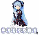 Silver ice WELCOME with anime girl