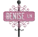 pink street sign denise LN
