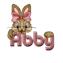 Easter Bunny & Paw: Abby: 