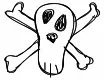animated skull.