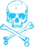 colorful skull animated color