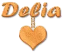 Orange heart- Delia