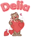 Delia- teddy with red heart