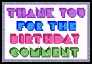 Birthday Thank You