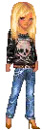 Dolls Girl Casual Goth