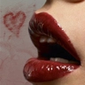 red lips kiss