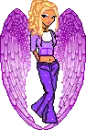 purple angel doll