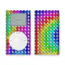 rainbow ipod skin