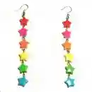 rainbow star earrings