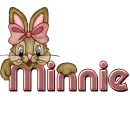 Easter Bunny & Paw: Minnie