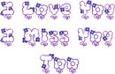 I Love You I Miss You Too (Blue & Purple Flowers)