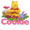 Easter Pooh: With love Cookie