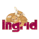 2 Easter Bunnies: Ingrid