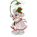 creddy girl with a flower