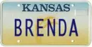 Brenda Texas license plate